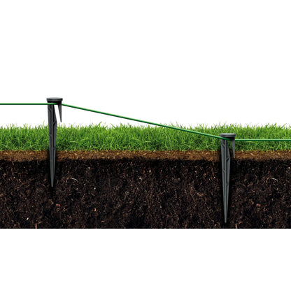 100 x Garden Pegs for Robotic Lawnmower Boundary Wire - Ground Anchors Spikes, Ground Hooks for Robotic Lawn Mower Boundary Cable