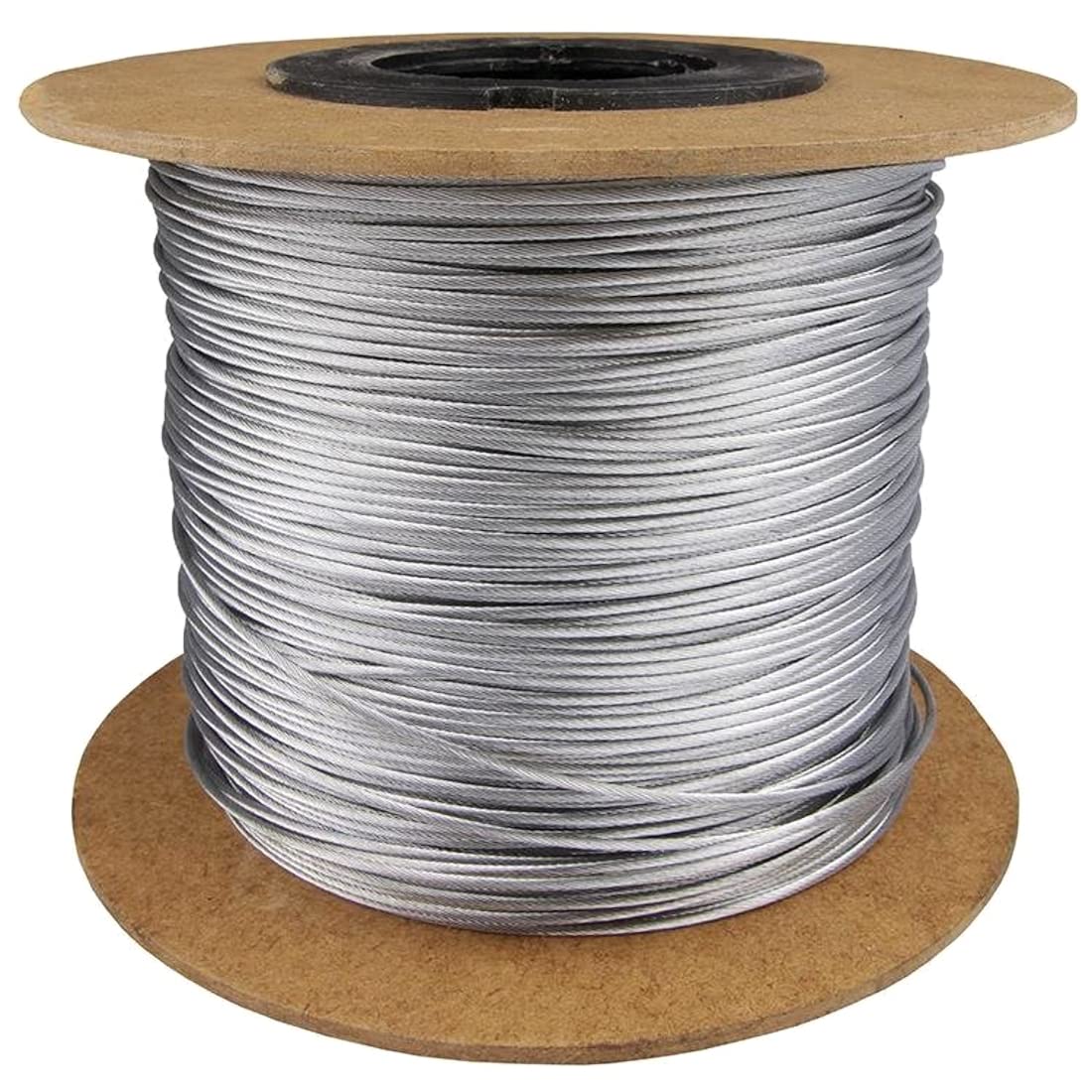 4 mm Thick Wire Rope Wire Cable - 50 metres / 164.04 ft - Galvanised Metal Steel Rope