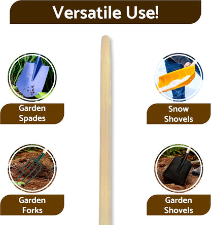 T Type Shaft Handle to suit Shovel, Spade or Fork (100 cm / 39 in Long) Replacement Spare Part