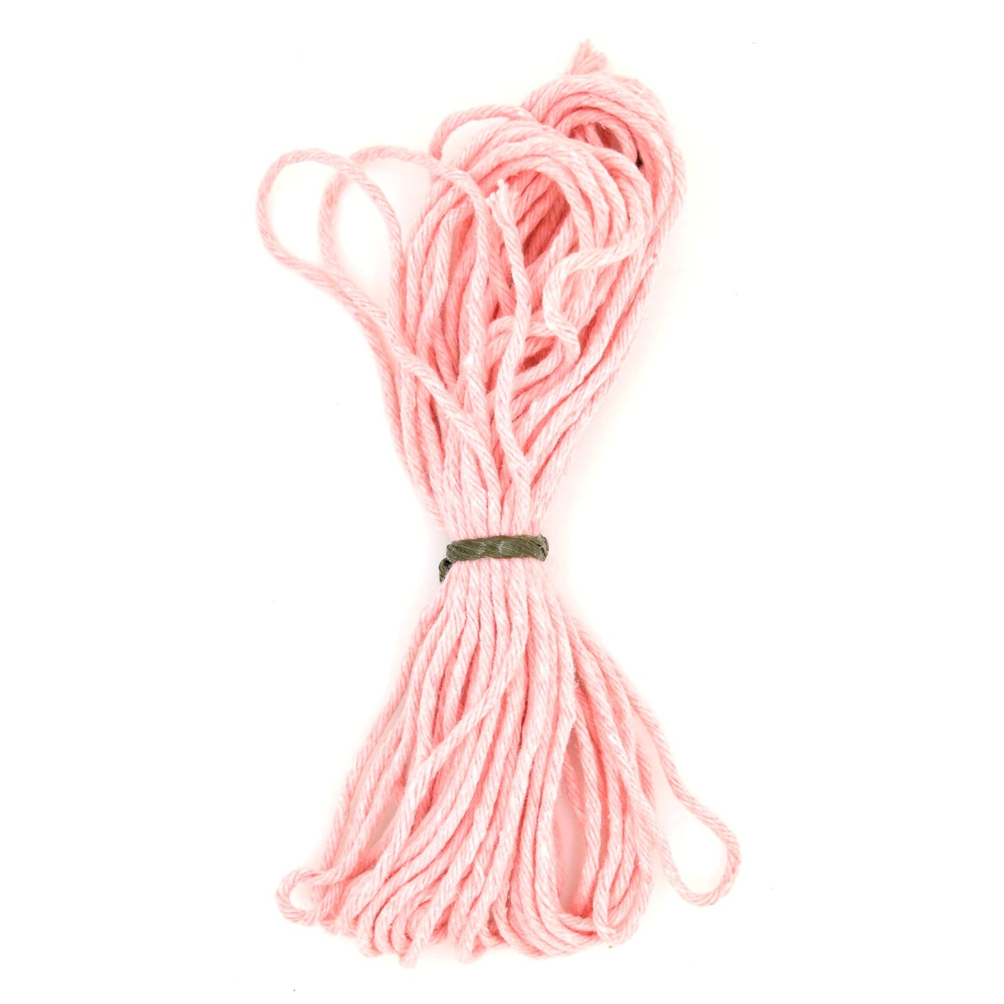 Premium Pink Macrame Cord Twine, 50 m / 164 ft of 2 mm Thick Natural Cotton Thread Yarn Macrame Rope for DIY Crafts (Hank)