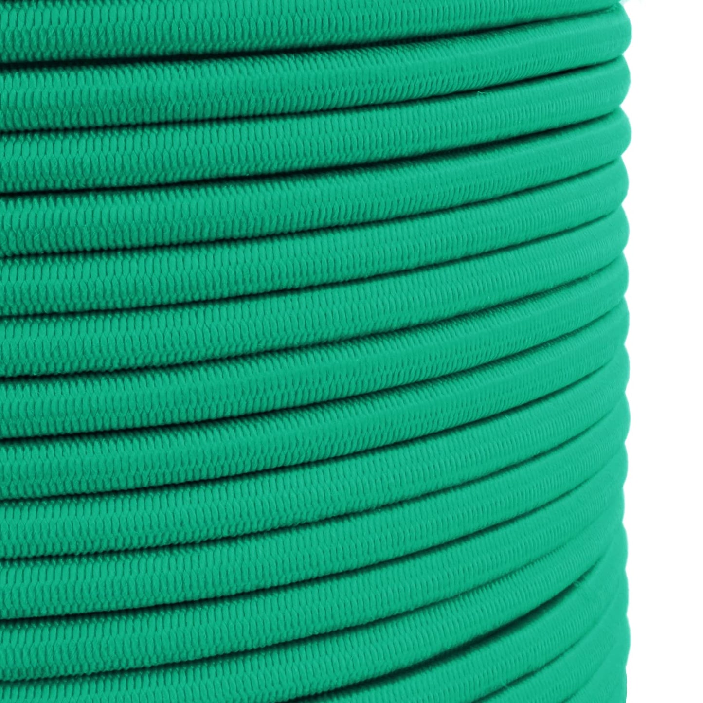 Green Bungee Cord - 10 m / 32 ft of 4 mm Bungee Rope, Shock Cord, Bungee Strap, Elastic Rope, Tie Down - Stretch at least 100%