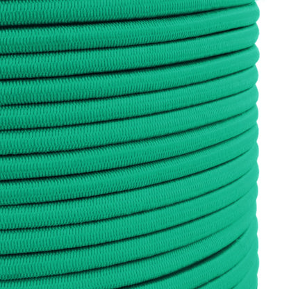 Green Bungee Cord - 10 m / 32 ft of 4 mm Bungee Rope, Shock Cord, Bungee Strap, Elastic Rope, Tie Down - Stretch at least 100%
