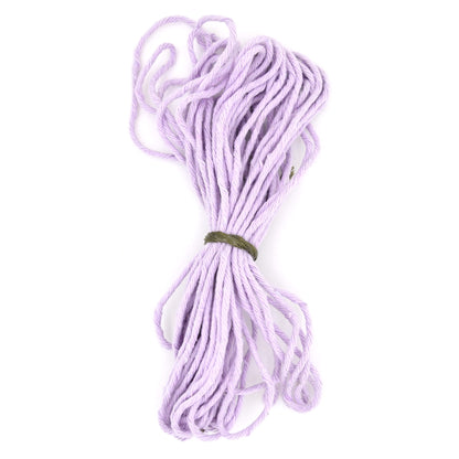 Premium Lilac Macrame Cord Twine, 10 m / 32 ft of 5 mm Thick Natural Cotton Thread Yarn Macrame Rope for DIY Crafts (Hank)