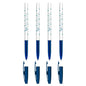 Ballpoint Pens, Smudge Free Ballpoint Pens, Extra Fine Point 0.5 mm, Ideal for School, Office, Everyday Use (Blue, 4 Pens)