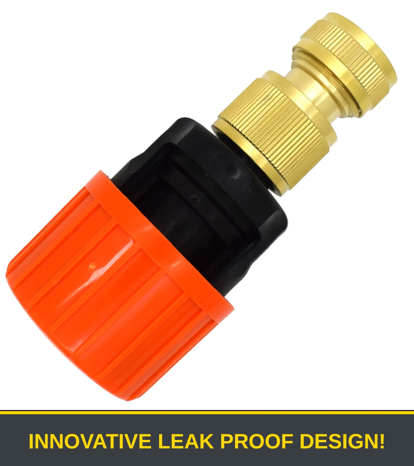 Universal Tap to Hose Connector Set with Brass Garden Hose Pipe Connector - Hozelock Compatible - Fits 1/2" - 5/8" Pipe (T2)