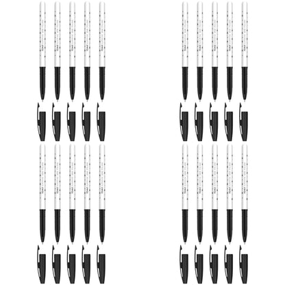 Ballpoint Pens, Smudge Free Ballpoint Pens, Extra Fine Point 0.5 mm, Ideal for School, Office, Everyday Use (Black, 20 Pens)