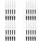 Ballpoint Pens, Smudge Free Ballpoint Pens, Extra Fine Point 0.5 mm, Ideal for School, Office, Everyday Use (Black, 20 Pens)