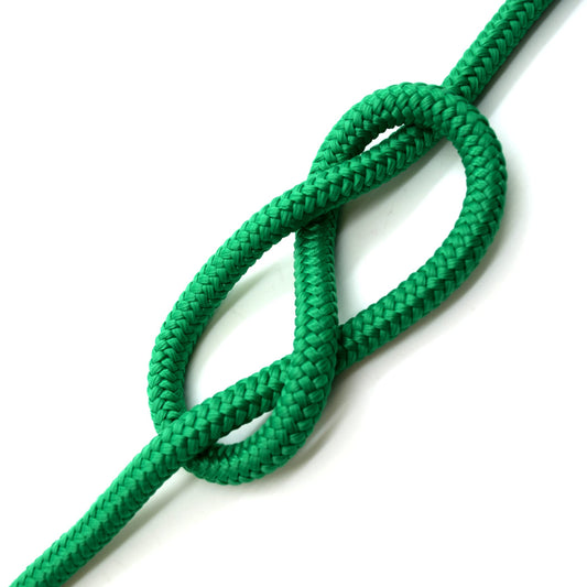 5mm x 5 metres / 16.4 ft of Green Polypropylene Rope, Solid Braided Poly Rope Cord Twine for Boating, Yachting, Camping