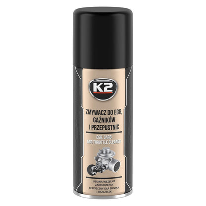 K2 Carb Cleaner 400ml for Carburettors, Throttle Bodies, EGR Valves - High-Pressure Cleaning Spray, Removes Carbon, Tar, Deposits