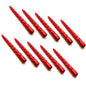Tapered Dinner Candles, Table Spiral Candles, Pack of 10, Decorative Household Candles, Up to 7 Hours, 23 cm / 9" (Red Metallic)
