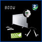 Low Profile (1380 x 300 mm) 800W Oil Filled Electric Radiator Heater - Wall Mounted or Portable with LCD Thermostat Programmable