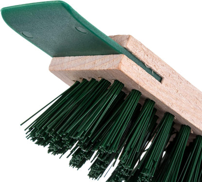Lawnmower Cleaning Brush with Scraper for Cleaning Lawnmowers, Scarifiers and Other Garden Tools