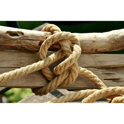 22 mm Jute Rope, 30 metres / 98 ft Long, Strong Natural Hessian Cord, Perfect for Decking, Gardening, Bundling, Camping, DIY