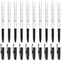 Ballpoint Pens, Smudge Free Ballpoint Pens, Extra Fine Point 0.5 mm, Ideal for School, Office, Everyday Use (Black, 10 Pens)
