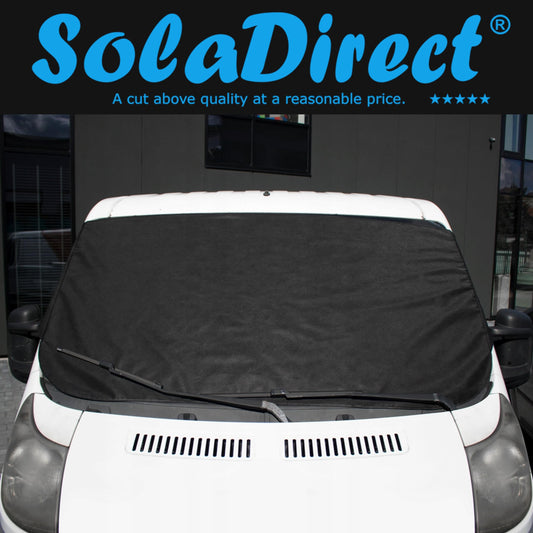 Car Van Windscreen Cover, Snow UV Ice Protection, XXL Car Van Windshield Cover 180 x 100 cm with Flaps, Windshield Frost Guard Fit