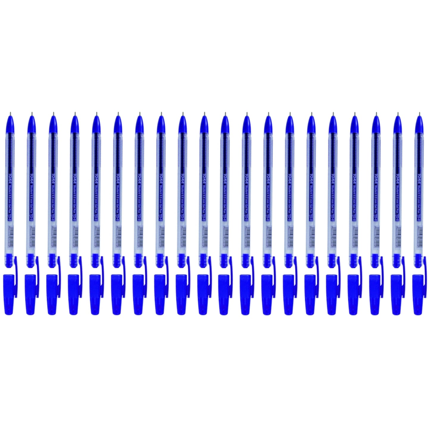 Ballpoint Pens, Gel Ink Ballpoint Pens, Smudge Free, Extra Fine Point 0.5 mm, Ideal for School, Office (Blue, 20 Pens)