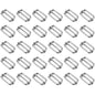 30 Pcs Buckles Set for 40 mm / 1.57" Webbing Strap, 30 x Triglide Sliders, Metal, Silver, Bag Making, Accessories, Straps, DIY