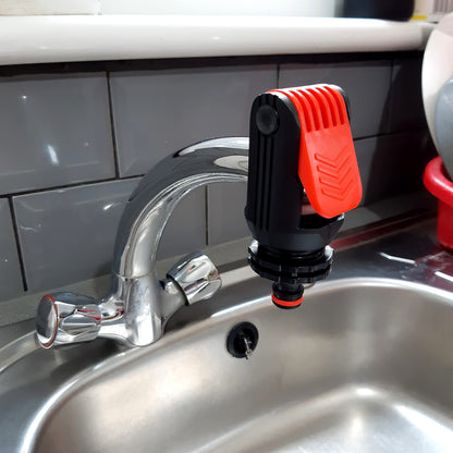 Universal Tap to Hose Connector Set with Brass Garden Hose Pipe Connector - Hozelock Compatible - Fits 1/2" - 5/8" Pipe (T1)