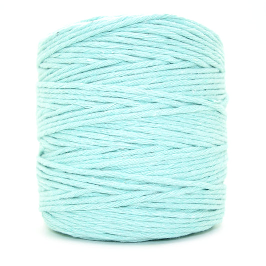 Premium Aqua Macrame Cord Twine, 200 m / 656 ft of 3 mm Thick Natural Cotton Thread Yarn Macrame Rope (Reel)
