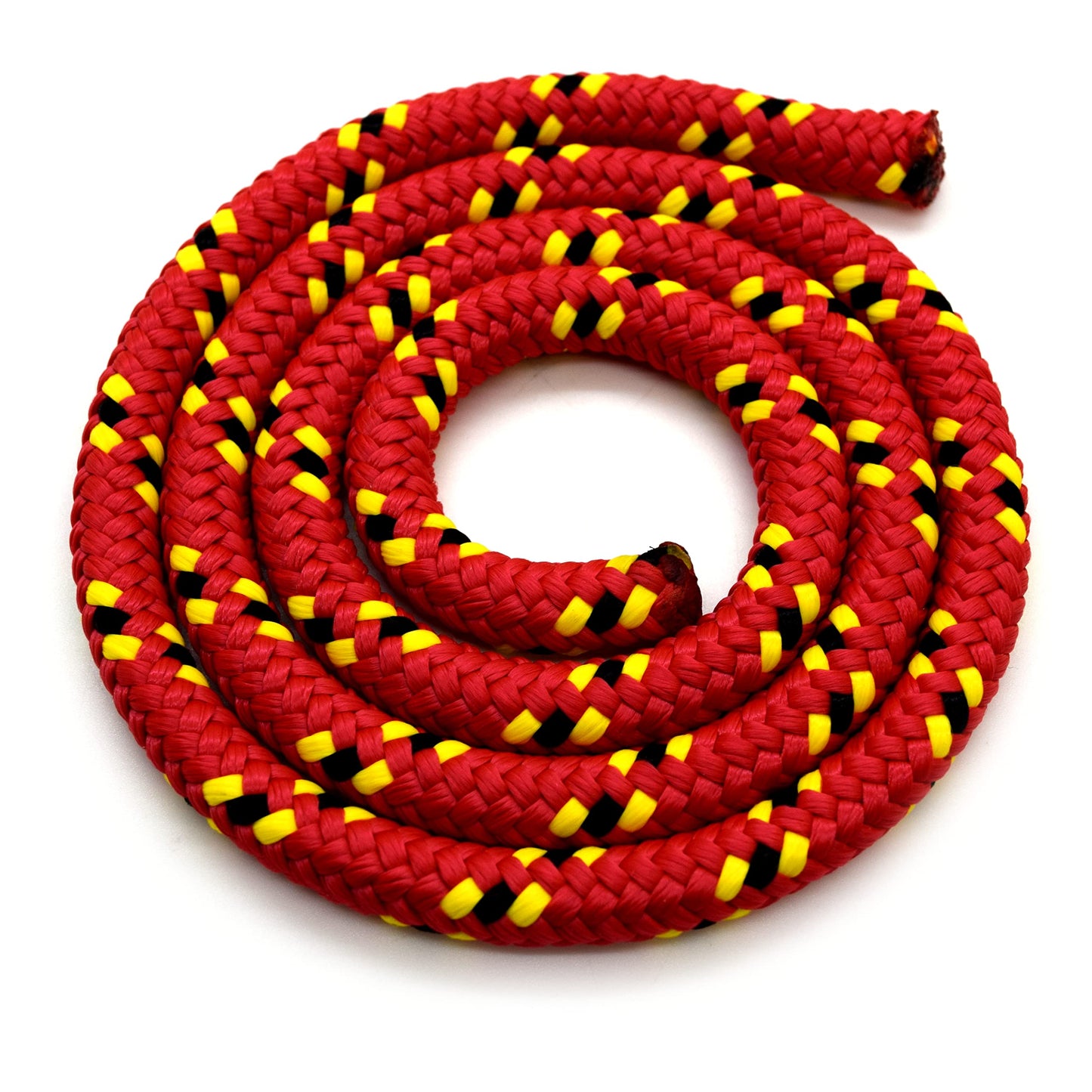 5mm x 20 metres / 65.6 ft of Red & Black Polypropylene Rope, Solid Braided Poly Rope Cord Twine for Boating, Yachting, Camping