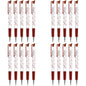 Ballpoint Pens, Retractable Smudge Free Pens, Extra Fine Point 0.5 mm, Ideal for School, Office, Everyday Use (Red, 20 Pens)