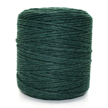 Premium Green Macrame Cord Twine, 100 m / 328 ft of 5 mm Thick Natural Cotton Thread Yarn Macrame Rope (Reel)