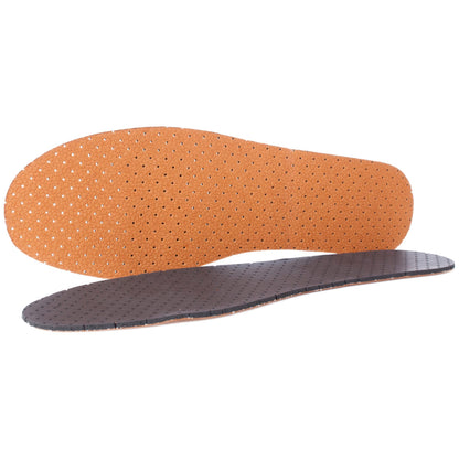 Leather Shoe Insoles with Active Carbon Anti Odour Active Fresh Soft Comfort Breathable Shoe Inserts (Size 6.5 UK / 40 EU)