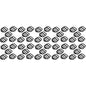 50 x Ladderlock Rucksack Sliders Buckles for 25 mm / 1 inch Webbing Strap, Black, Plastic