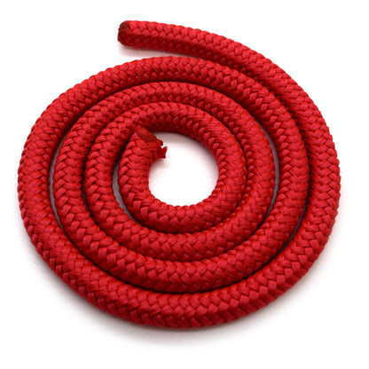 6mm x 20 metres / 65.6 ft of Red Polypropylene Rope, Solid Braided Poly Rope Cord Twine for Boating, Yachting, Camping