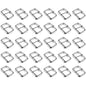 30 Pcs Buckles Set for 40 mm / 1.57" Webbing Strap, 30 x Belt Loops, Metal, Silver, Bag Making, Accessories, Straps, DIY, Crafts