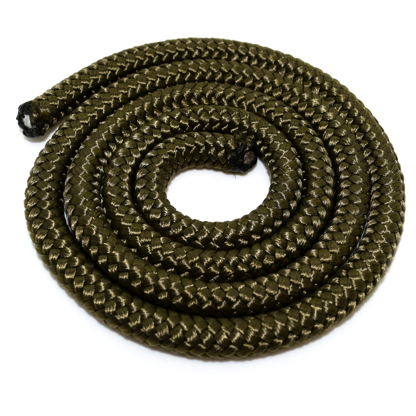 5mm x 100 metres / 328 ft of Olive Green Polypropylene Rope, Solid Braided Poly Rope Cord Twine for Boating, Yachting, Camping