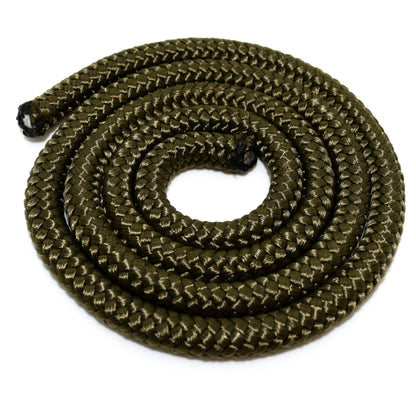 5mm x 100 metres / 328 ft of Olive Green Polypropylene Rope, Solid Braided Poly Rope Cord Twine for Boating, Yachting, Camping