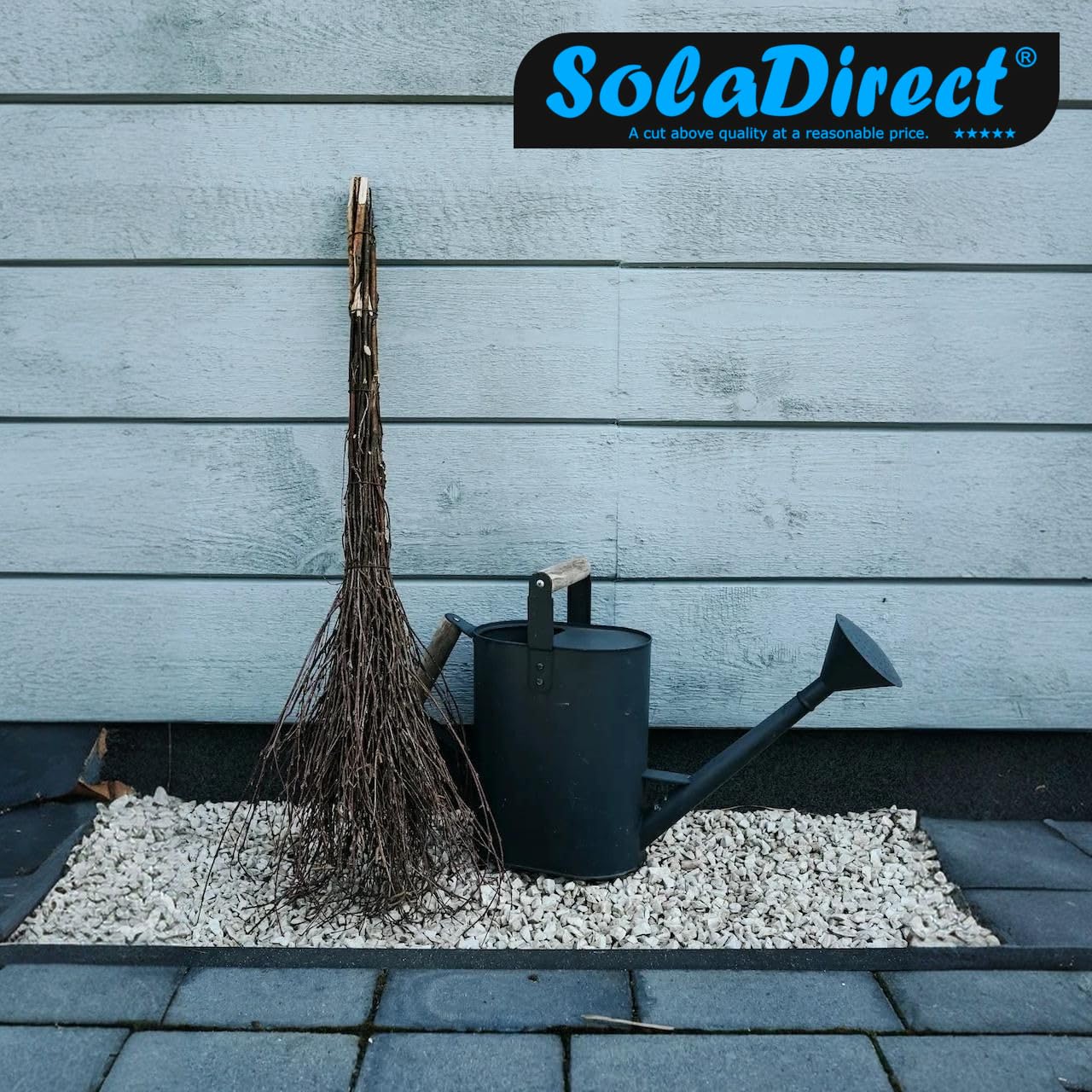 Handmade Birch Twig Broom - 39 inch (90 cm) Long - Ideal for Garden, Patio, and Home Cleaning - Traditional Natural Wooden Broom