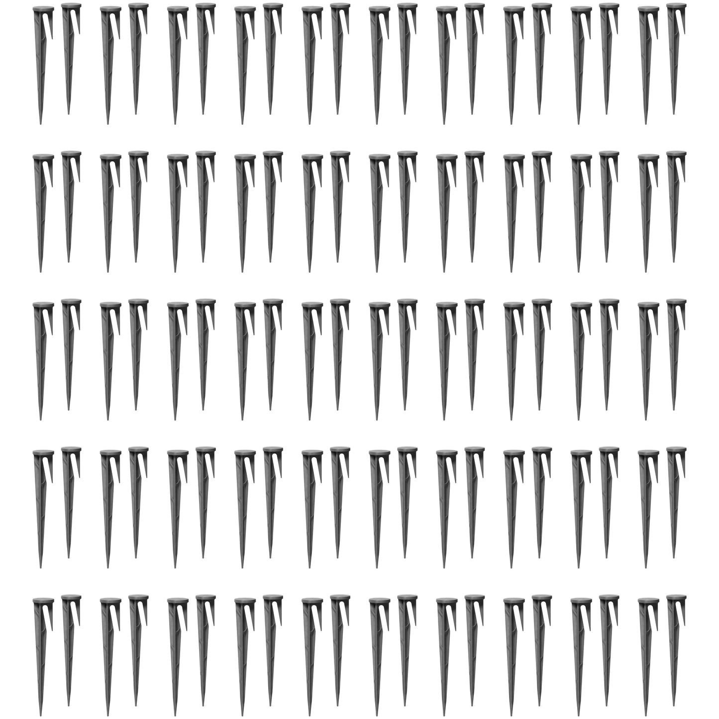 100 x Garden Pegs for Robotic Lawnmower Boundary Wire - Ground Anchors Spikes, Ground Hooks for Robotic Lawn Mower Boundary Cable