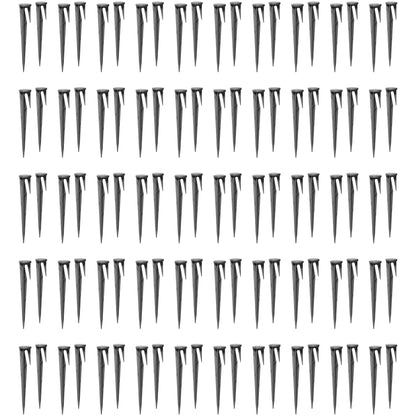 100 x Garden Pegs for Robotic Lawnmower Boundary Wire - Ground Anchors Spikes, Ground Hooks for Robotic Lawn Mower Boundary Cable
