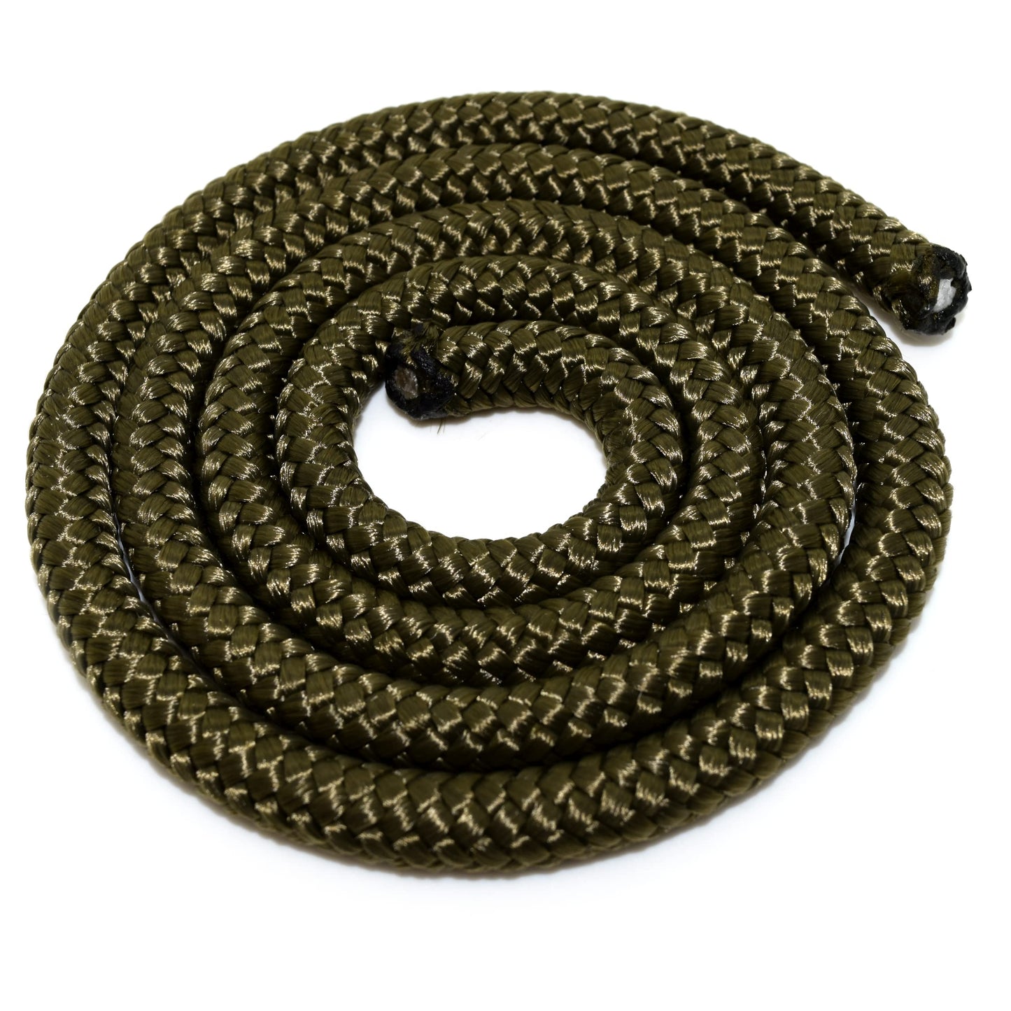 5mm x 100 metres / 328 ft of Olive Green Polypropylene Rope, Solid Braided Poly Rope Cord Twine for Boating, Yachting, Camping