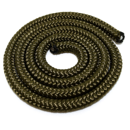 5mm x 100 metres / 328 ft of Olive Green Polypropylene Rope, Solid Braided Poly Rope Cord Twine for Boating, Yachting, Camping