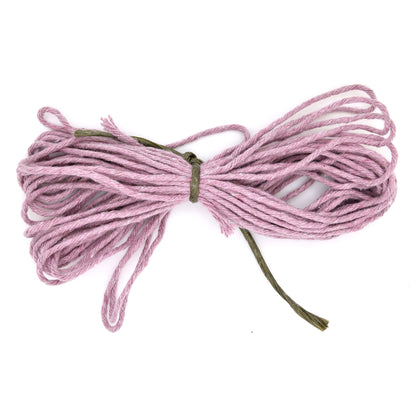 Premium Lavender Macrame Cord Twine, 50 m / 164 ft of 5 mm Thick Natural Cotton Thread Yarn Macrame Rope for DIY Crafts (Hank)