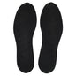 Leather Shoe Insoles Self-Adhesive Comfort Thin Leather Shoe Inserts (Black, Size 3 UK / 36 EU)