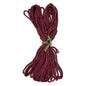 Premium Maroon Macrame Cord Twine, 20 m / 65 ft of 5 mm Thick Natural Cotton Thread Yarn Macrame Rope for DIY Crafts (Hank)