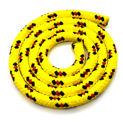 3mm x 10 metres / 32.8 ft of Yellow & Red Polypropylene Rope, Solid Braided Poly Rope Cord Twine for Boating, Yachting, Camping