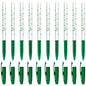 Ballpoint Pens, Smudge Free Ballpoint Pens, Extra Fine Point 0.5 mm, Ideal for School, Office, Everyday Use (Green, 10 Pens)