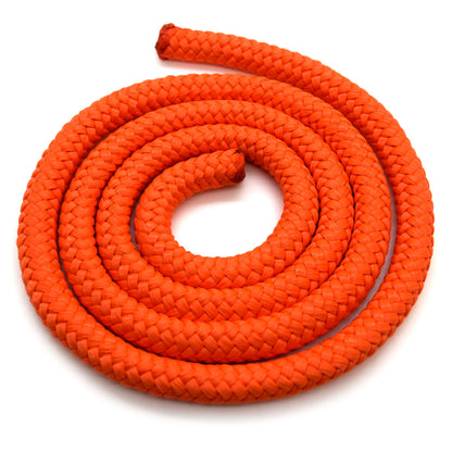 4mm x 10 metres / 32.8 ft of Orange Polypropylene Rope, Solid Braided Poly Rope Cord Twine for Boating, Yachting, Camping