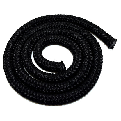 5mm x 5 metres / 16.4 ft of Black Polypropylene Rope, Solid Braided Poly Rope Cord Twine for Boating, Yachting, Camping