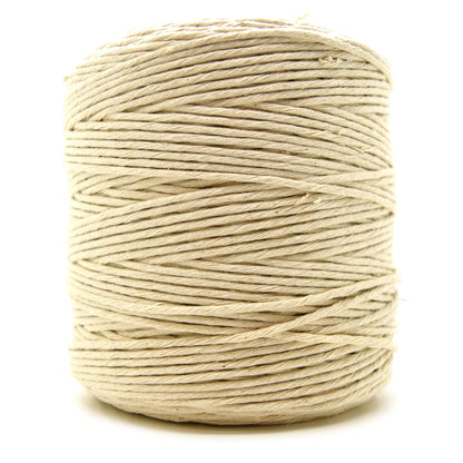 Premium Sandy Beige Macrame Cord Twine, 300 m / 984 ft of 2 mm Thick Natural Cotton Thread Yarn Macrame Rope (Reel)