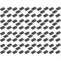 Side Release Buckles Clips for 40 mm / 1.5 inch Webbing Strap, Squeeze Fasteners, Black Delrin Plastic (Pack of 100)