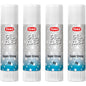 8 g Glue Sticks, Gel Glue Sticks, Clear, Washable, Non-toxic, Odourless, Ideal for School, Office, Everyday Use (Pack of 4)