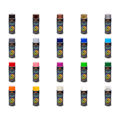 400 mL Gold Universal Gloss Enamel Spray Paint - Fast Drying High Shine Finish with Strong Coverage - for Metal, Wood, Plaster and Selected Plastics, Indoor and Outdoor Use