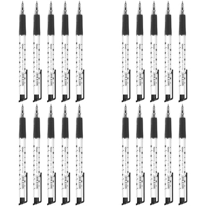 Ballpoint Pens, Retractable Smudge Free Pens, Extra Fine Point 0.5 mm, Ideal for School, Office, Everyday Use (Black, 20 Pens)
