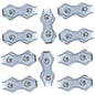 10 x 6 mm Electric Fence Wire Connector Rope Clip Duplex Bolt Cable Clamp Poly Electric Fencing Joint